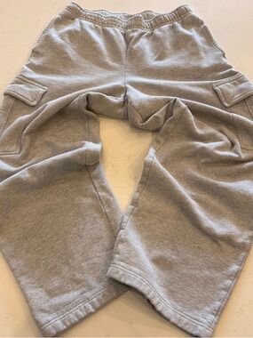 TNA Light Gray Cargo Track Pants